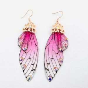 Fairy Wings crystals earrings
